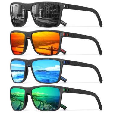 Imagem de Óculos de Sol DioKiW Polarizados Quadrados - Estilo Vintage Masculino