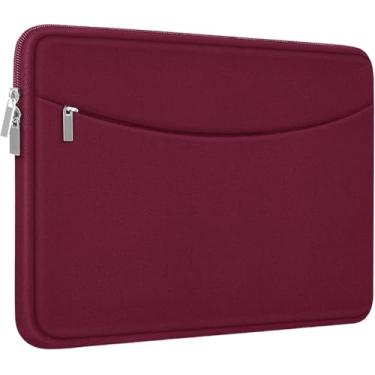 Imagem de Capa protetora para laptop de 15,6 polegadas, à prova de choque, bolsa de transporte para computador com bolso para acessórios, capa para laptop portátil compatível com MacBook, HP, Dell, Lenovo,