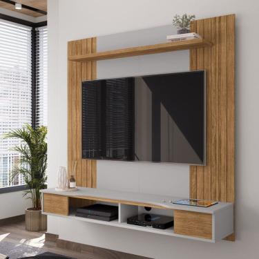 Imagem de Painel para Tv até 55 Polegadas Ipanema Marrom/Cinza