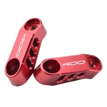 Imagem de MotHeart Suportes extensores de espelho de motocicleta para Z400 2019-2024 CNC Extensões de espelho retrovisor ajustáveis de alumínio para melhor visibilidade (veja detalhes abaixo) Acessórios