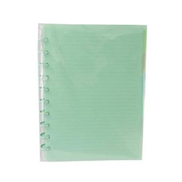 Imagem de Caderno Disco em PP A4 com 80 Folhas Rosa Claro Yins Paper, Verde
