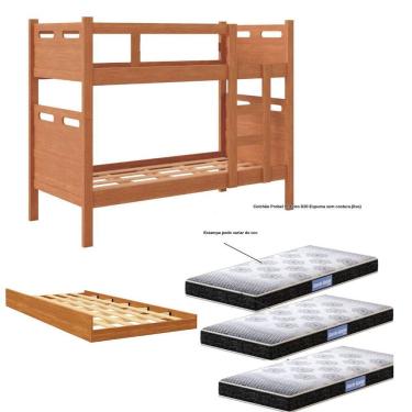 Imagem de Treliche Jaspe Cama Auxiliar com 3 Colchões D20 Espuma