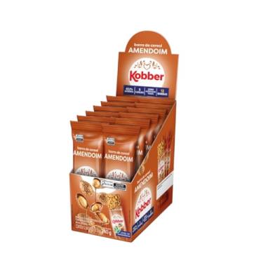Imagem de Barra De Cereal Kobber Classic Caixa Com 12un Cereais (Caixa 240g, Amendoim)