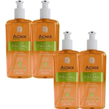 Imagem de SABONETE FACIAL ANTI ACNE ACNIX 240ml NATUFLORES 4un