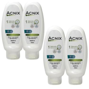 Imagem de SABONETE ANTIACNE ACNIX 100ml NATUFLORES 4un