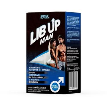Imagem de Lib UP Man 60 cápsulas alto teor de Zinco, Niacina contém Ácido Aspárt