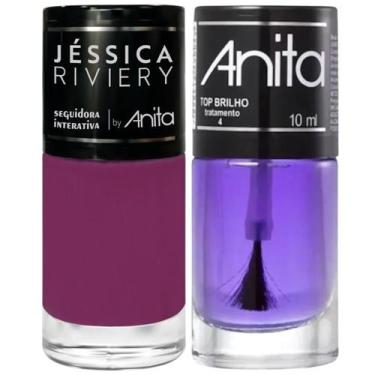 Imagem de Esmalte Seguidora Interativa Coleção Jéssica Riviery + Top Brilho 10ml