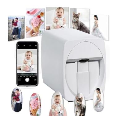 Imagem de MáQuina De ImpressãO AutomáTica De Unhas 3d,Mini MáQuina PortáTil De Pintura De Unhas, Suporte Wifi/FaçA Você Mesmo/Usb,30s Pronto, ImpressãO E ReproduçãO Como Um,Amantes De Unhas Em SalõEs De Beleza