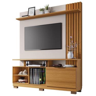 Imagem de Estante Home Theater Artheo para TV até 55 - hb Móveis Cinamomo/Off White