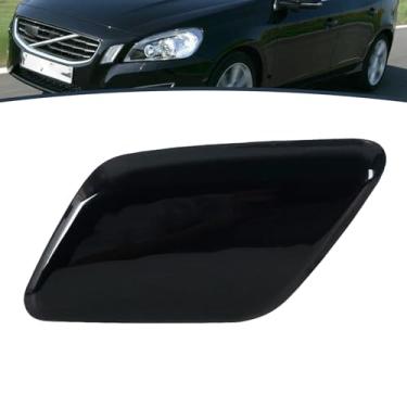 Imagem de JESYMBX Para Volvo V60 S60 2011 2012 2013 Arruela de farol de pára-choques dianteiro Tampa do bocal de jato de spray