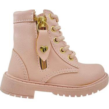 Imagem de Bota Coturno Infantil Unipasso Zíper Lateral Feminina-Feminino