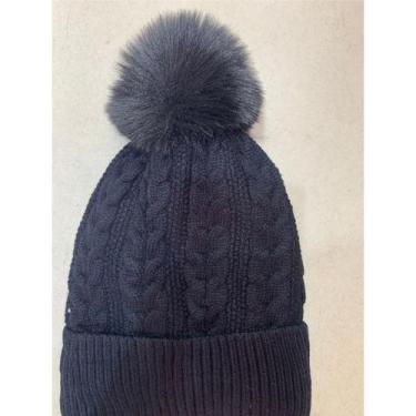 Imagem de Touca Feminina Inverno Toca Forrada Com Pompom De Pelúcia adulto - oem