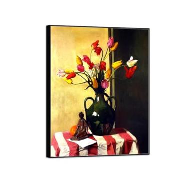 Imagem de MUHJDYC Felix Vallotton Impressão de pintura famosa em tela - quadros de moldura preta decoração de parede - arte de parede para sala de estar quarto casa (estatueta) 20x25cm-8x10in