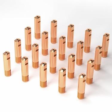 Imagem de 20 peças de ponta de contato de soldagem MIG 0,1 cm acessório de pistola de solda MIG para todos os fios M6-1.0 pistola de soldagem MIG