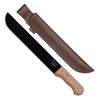 Imagem de Facão Cimo 14" Carbono Cabo Madeira com Bainha