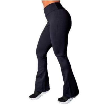 Imagem de Flare Feminina Calça Legging Bailarina Confortável - NoBrand, Preto, P