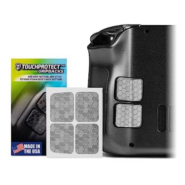 Imagem de TouchProtect GripBacks - Steam Deck OLED compatible Back Button Enhancement Add More Grip and Control to your Deck! (Hex - Silver)