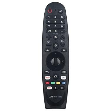 Imagem de AKB75855501 MR20GA Voice Remote Substituição para LG LG Smart 4K UHD 73 Series TV 43UN7300PUF 43UN7300PUC 43UN7300AUD 43UN7300PUD 49UN7300PUC 49UN7300PUF 49UN7300AUD 9UN730 0PUB 50UN7300PUF