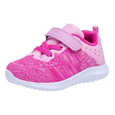 Imagem de Tênis de corrida para meninos e meninas da COODO, Pale Pink, 6 Toddler