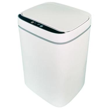 Imagem de Lixeira Inteligente Automática Branca com Sensor e Led 13L - Kazalinda