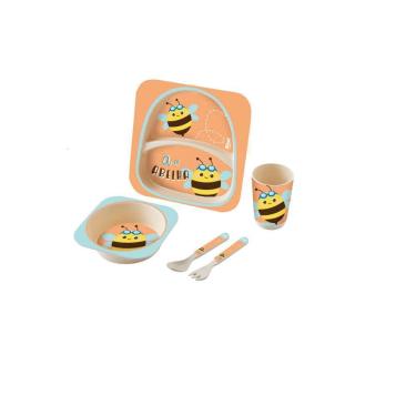 Imagem de Kit Alimentação Baby 5 Peças Abelha - Zoop Toys