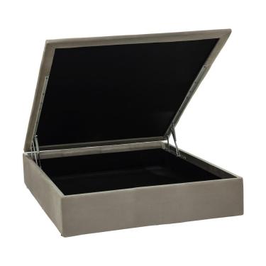 Imagem de Base Baú Physical Camurça Bege Casal (138X188X39) - Ortobom