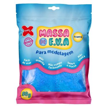 Imagem de Massa De Eva Make+ 50g Azul Claro