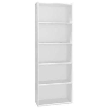Imagem de Estante Livreiro Luiza 4 Prateleiras Branco Ajl