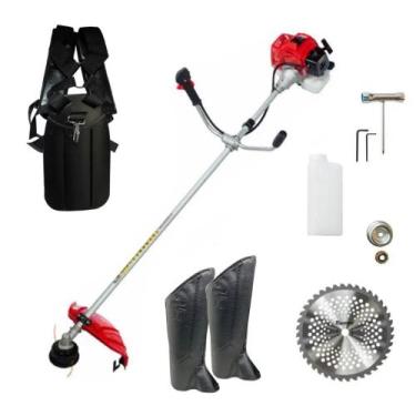 Imagem de Roçadeira Profissional Gasolina Toyama Tbc63 Com Perneira