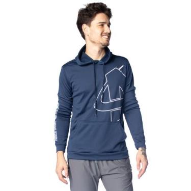 Imagem de Moletom Masculino Ninety Eight Capuz Logo Branco Marinho, Marinho, P