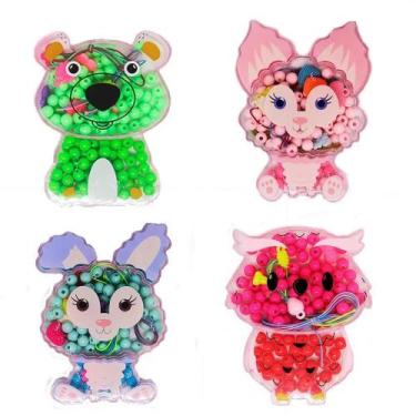 Imagem de Kit de Miçangas para Criar Pulseiras com Estojo de Animais SORTIMENTO 