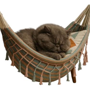Imagem de Rede Cama Para Gato Berço Balanço Para Gato Caminha Rede de Descanso Suspensa Parede