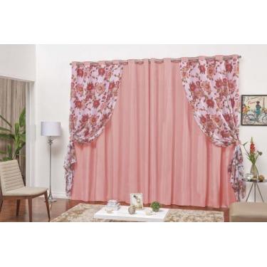 Imagem de Cortina Tunísia - Casa Artuz, 3m, Rosê