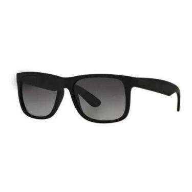 Imagem de Óculos Justin Preto Armação Fosco Quadradinho Clássico Uv400 - VISAOTI