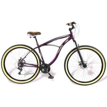 Imagem de Bicicleta Rino Caiçara Aro 29 Alumínio – 21 Marchas, Suspensão 80mm, Freio a Disco, Cubo Rolamentado, Rapid Fire (Violeta, 18)