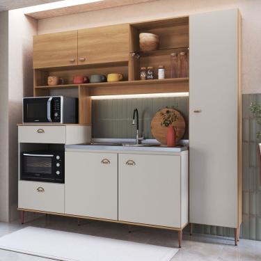 Imagem de Cozinha Compacta 6 Portas 227,8cm X 212cm Karina Freijó / Arenas