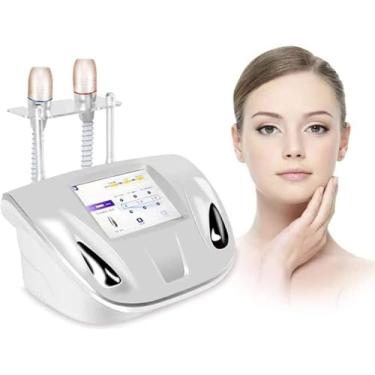 Imagem de Linha Facial Portátil De Hifu Rf Que Cinzela A Pele Do Dispositivo Da Forma Da Cara Rejuvenescimento Da Pele Que Firma A Pele Com Probea Dobro 3.0mm/4.5mm