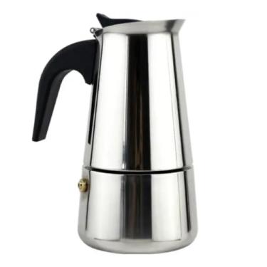 Imagem de Cafeteira Italiana em Aço Inox, 300ml, 6 Xícaras, 18,5 x 9,5 cm