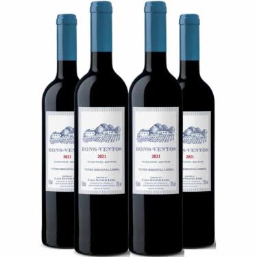 Imagem de Vinho Tinto Bons Ventos 750ml Kit 4 Garrafas