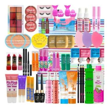 Imagem de Kit Maquiagem 60 Itens Revenda - Nova Avenida