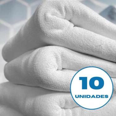 Imagem de kit Pano De Chão Alvejado Branco grande Tamanho70x40 saco duplo pano d