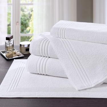 Imagem de Toalha de Banho Hotel Imperial, 5 Peças, 500g/m², Branca