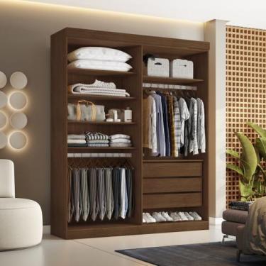 Imagem de Closet Casal sem Portas 3 Gavetas Caribe - Conquista Móveis