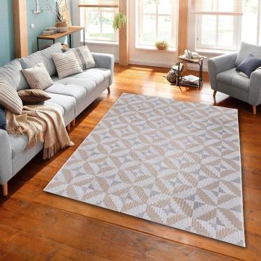 Imagem de Tapete Sala Top 2,00X2,50 Antider. Slim Porcelanato Areia