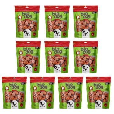 Imagem de 10x Petisco Biodog Gourmet Love Bits 100g