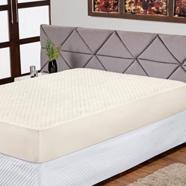 Imagem de Protetor de Colchão Solteiro Impermeável Antiácaro Zíper 100% Poliéste