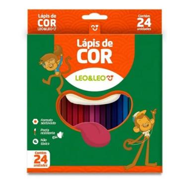 Imagem de Lapis de cor sextavado flex com 24 un em resina -  leo&leo - Leonora