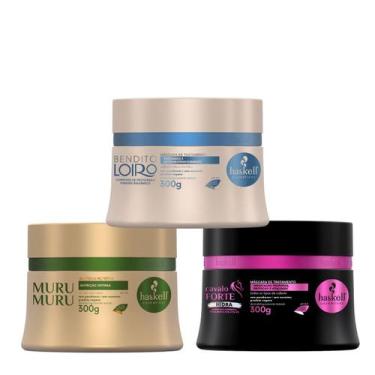 Imagem de Cronograma para Cabelos Loiros Haskell 3 Máscaras 300g x 3