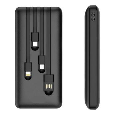 Imagem de Carregador De Celular Portátil Powerbank 10000mah 4 Cabos PN-963 - Alt