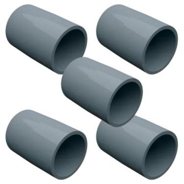 Imagem de Kit 5 luva lisa pvc cinza 1" masster